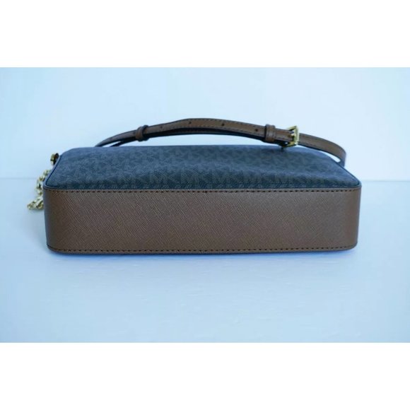 Michael Kors Jet Set Item Large East West Shoulder Crossbody Bag MK Brown - Picture 7 of 10